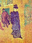 Henri de toulouse-lautrec Jane Avril sortant du Moulin Rouge oil painting on canvas
